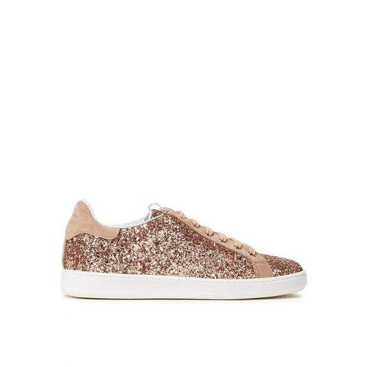 Glittered Woven Sneakers - Italian Crafted Low Top