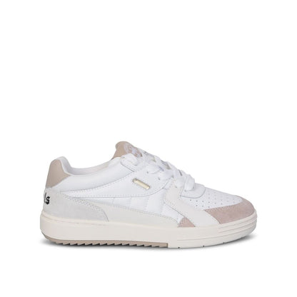 Leather University Sneakers - Women's Low Top with Perforated Details