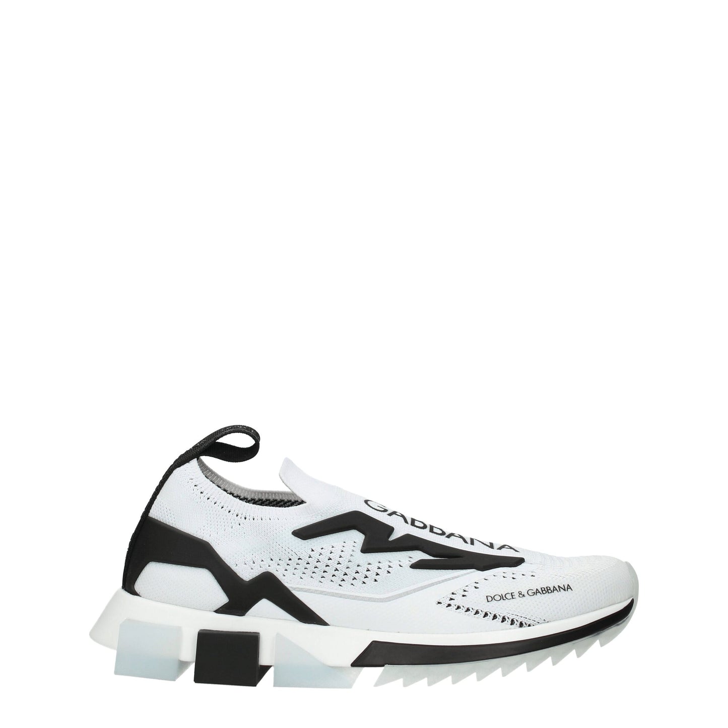 Dolce &amp; Gabbana White Fabric Athletic Sneakers