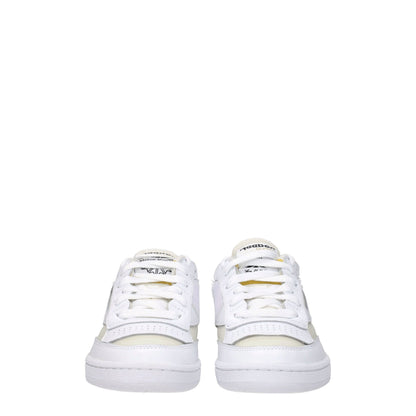 Maison Margiela White Fabric Low-Top Sneakers