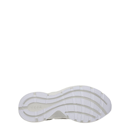Gray Fabric Athletic Sneakers with Logo Details