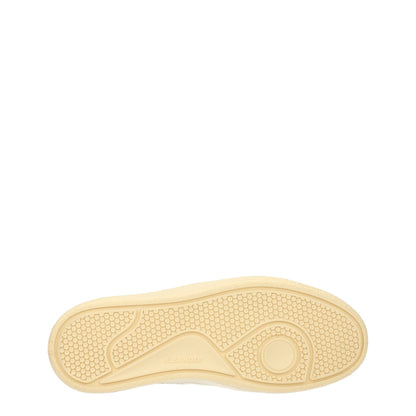 Jil Sander White Leather Low-Top Sneakers