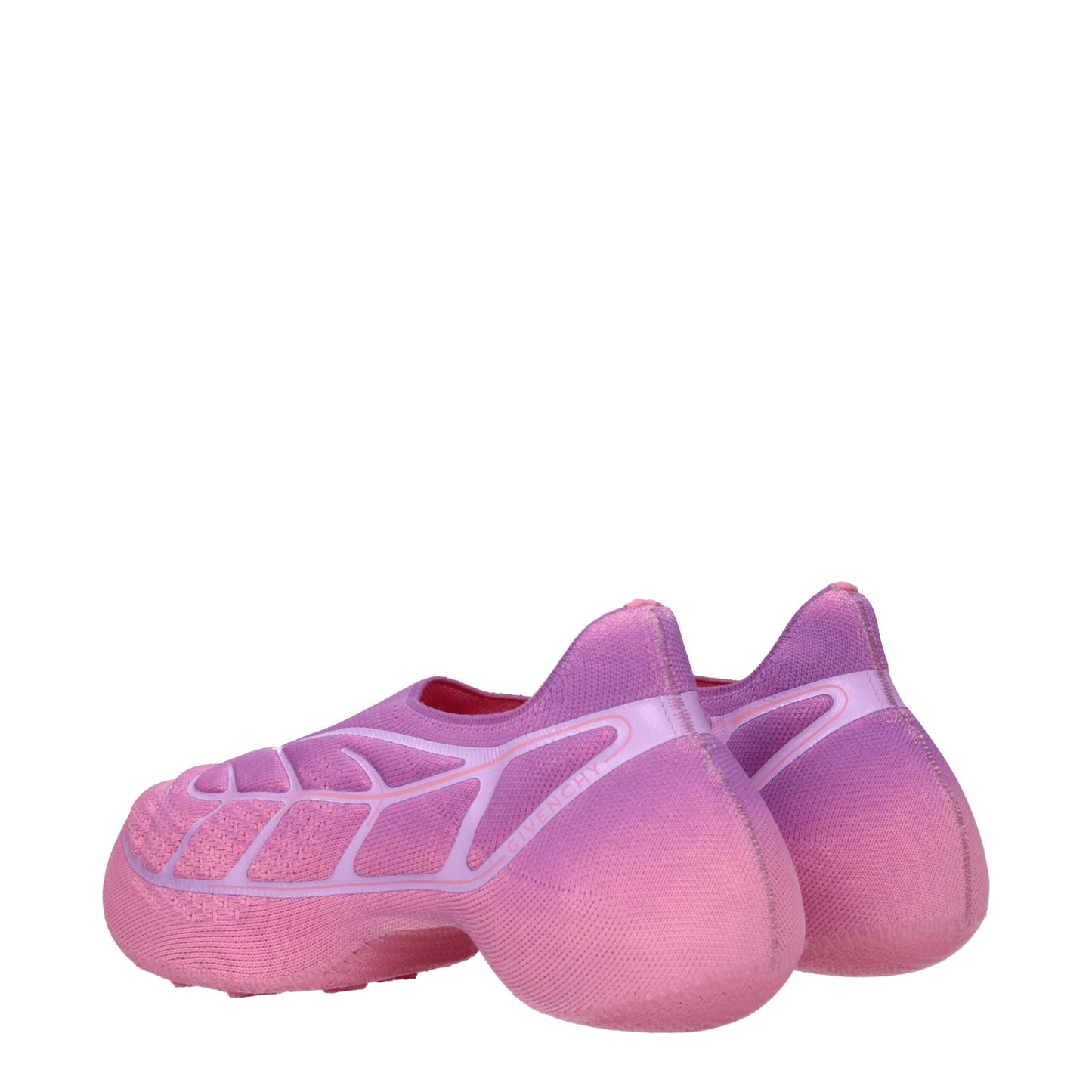 Pink Fabric Sneakers - Designer Sporty Glam Style