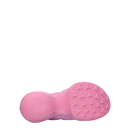 Pink Fabric Sneakers - Designer Sporty Glam Style