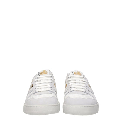 Lanvin White Fabric Low-Top Sneakers