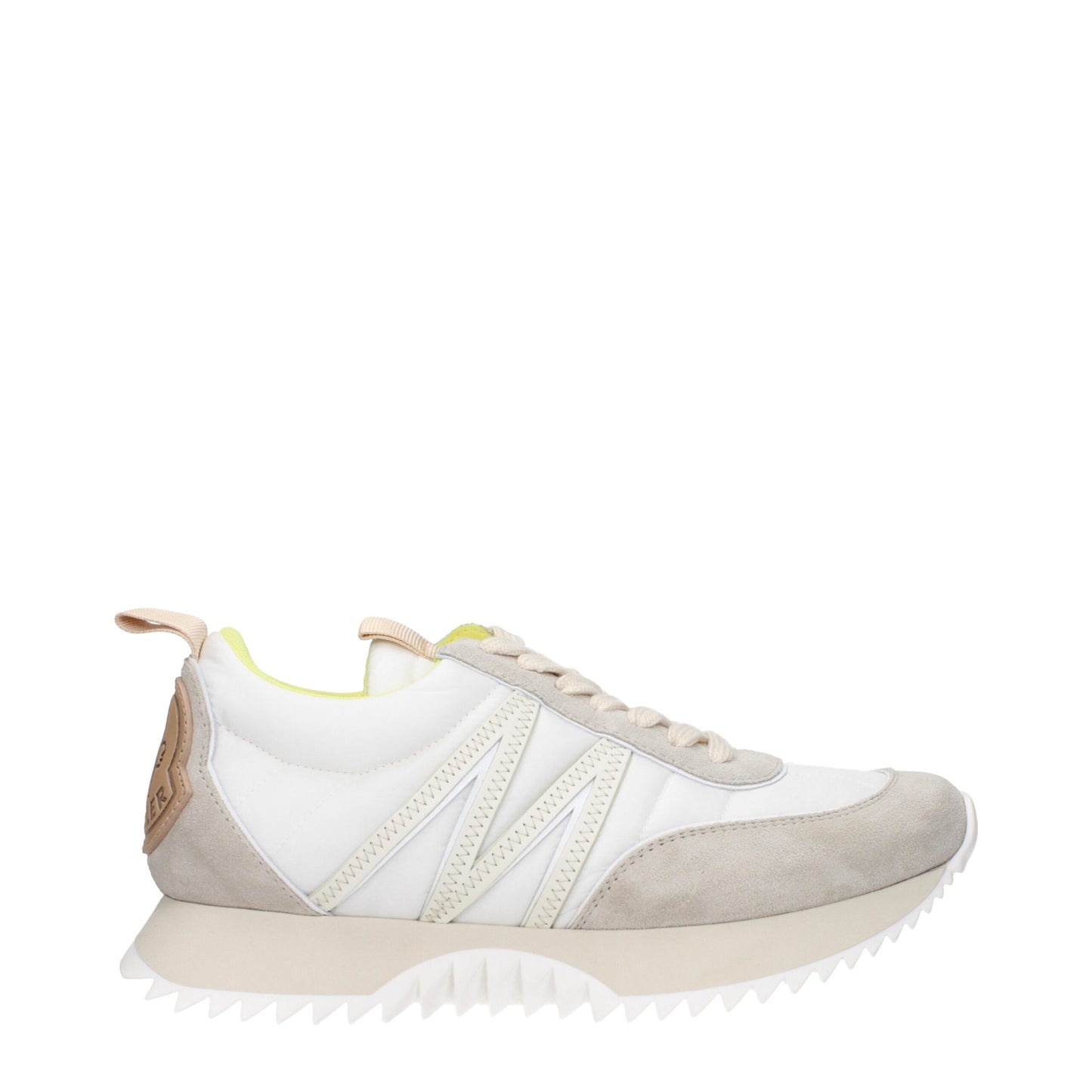 Beige Fabric Low-Top Sneakers - Luxury Designer Footwear