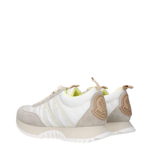 Beige Fabric Low-Top Sneakers - Luxury Designer Footwear