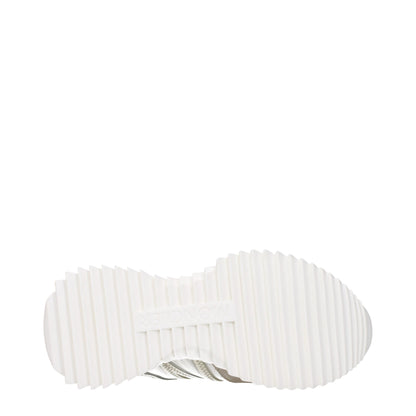 Beige Fabric Low-Top Sneakers - Luxury Designer Footwear