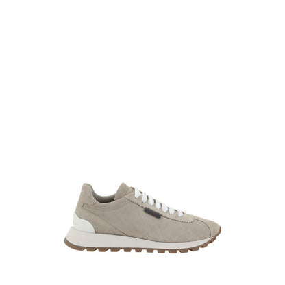 Leather Sneakers with Iconic Embellishments
