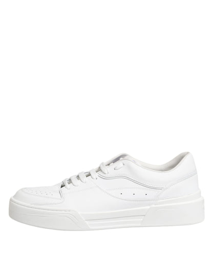 Dolce &amp; Gabbana White Miami Leather Low-Top Sneakers