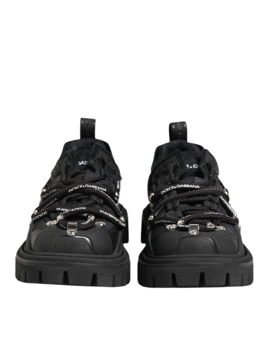 Dolce &amp; Gabbana Black Low-Top Lace-Up Trekking Sneakers