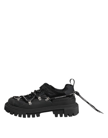 Dolce &amp; Gabbana Black Low-Top Lace-Up Trekking Sneakers