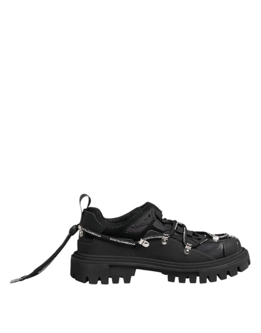 Dolce &amp; Gabbana Black Low-Top Lace-Up Trekking Sneakers