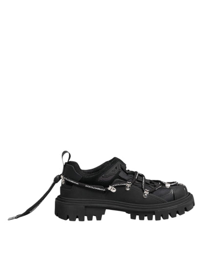 Dolce &amp; Gabbana Black Low-Top Lace-Up Trekking Sneakers