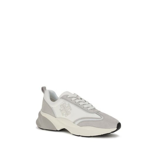 Good Luck Almond Toe Suede Sneakers with Logo Detail