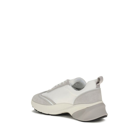Good Luck Almond Toe Suede Sneakers with Logo Detail