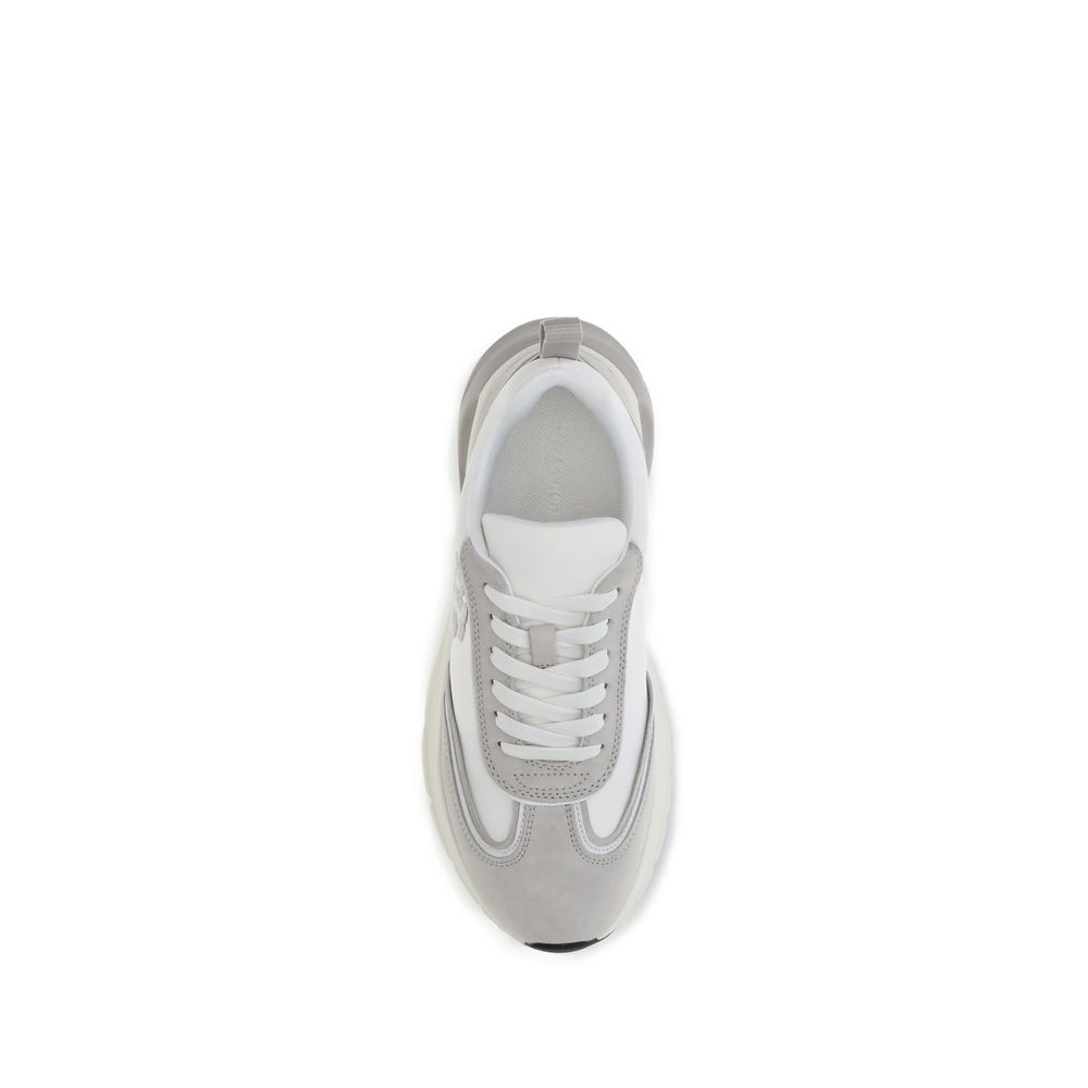 Good Luck Almond Toe Suede Sneakers with Logo Detail