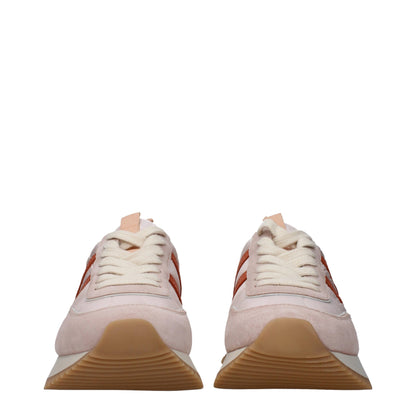 Pink Fabric Chunky Sneakers - Luxury Designer Footwear