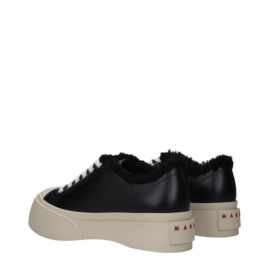 Black Leather Chunky Sneakers - Italian Craftsmanship