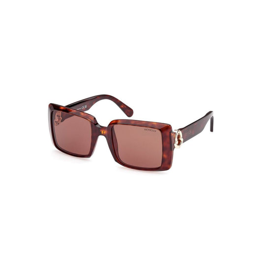 Brown Pantograph Sunglasses - Italian Rectangular Frame