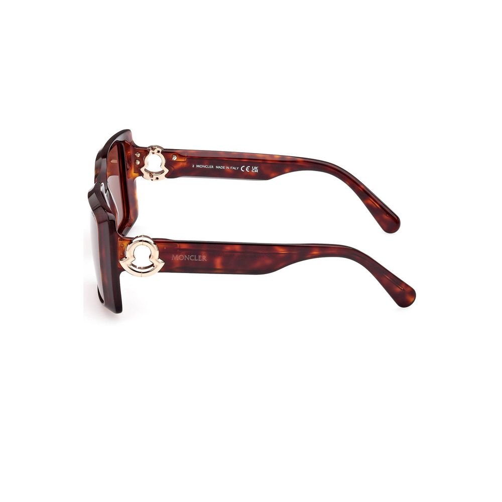 Brown Pantograph Sunglasses - Italian Rectangular Frame