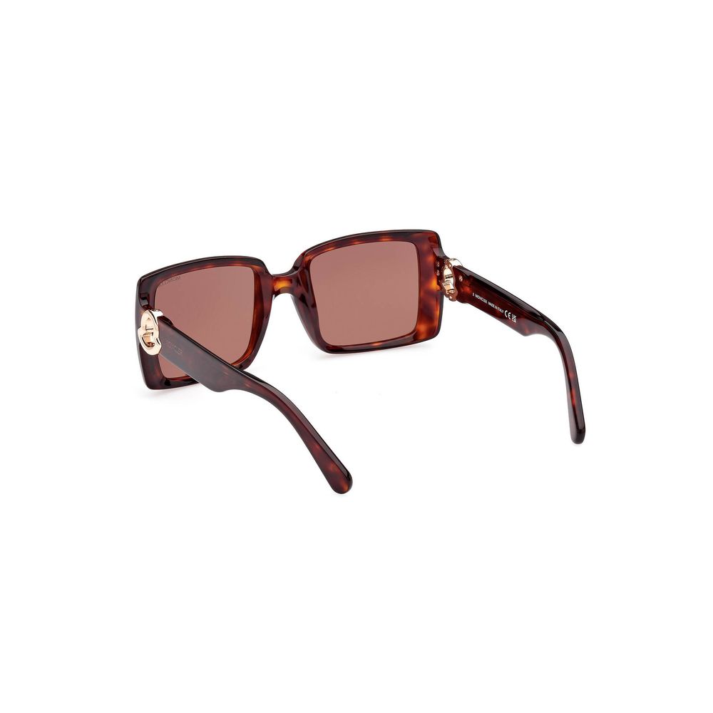 Brown Pantograph Sunglasses - Italian Rectangular Frame