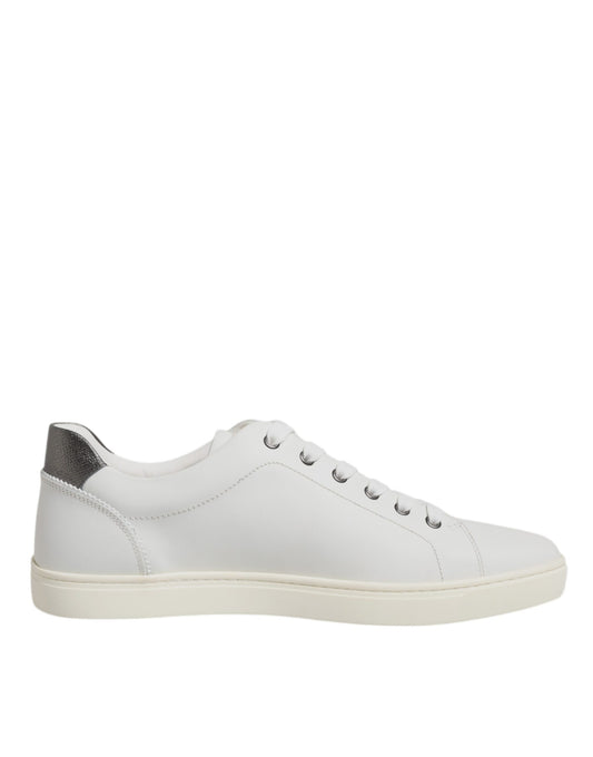 Dolce &amp; Gabbana White Sacred Heart Men's Low-Top Sneakers