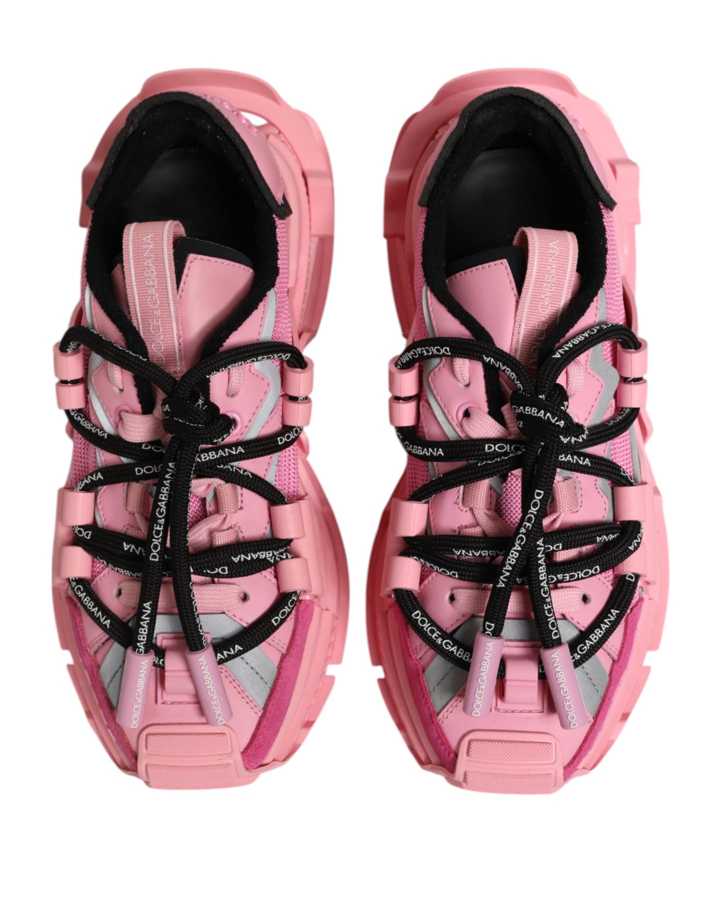 Dolce &amp; Gabbana Pink Low Top Space Women's Sneakers