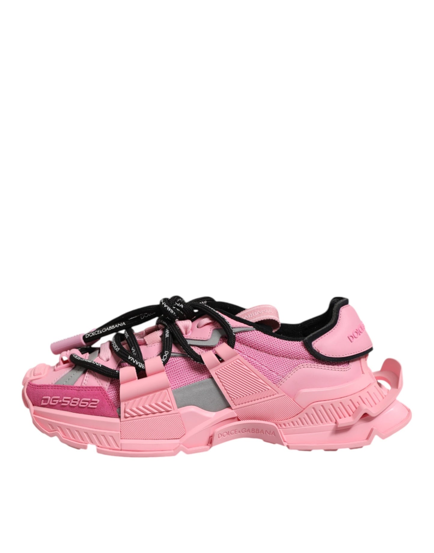 Dolce &amp; Gabbana Pink Low Top Space Women's Sneakers