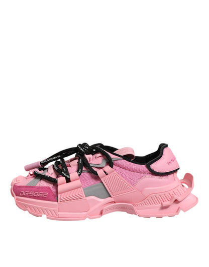 Dolce &amp; Gabbana Pink Low Top Space Women's Sneakers