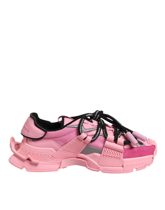 Dolce &amp; Gabbana Pink Low Top Space Women's Sneakers
