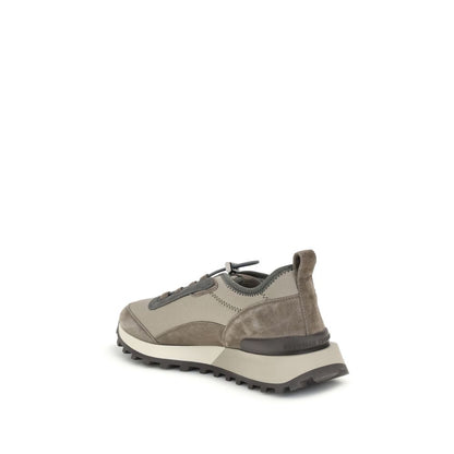 Italian Leather Sneakers with Sparkling Jewel Details