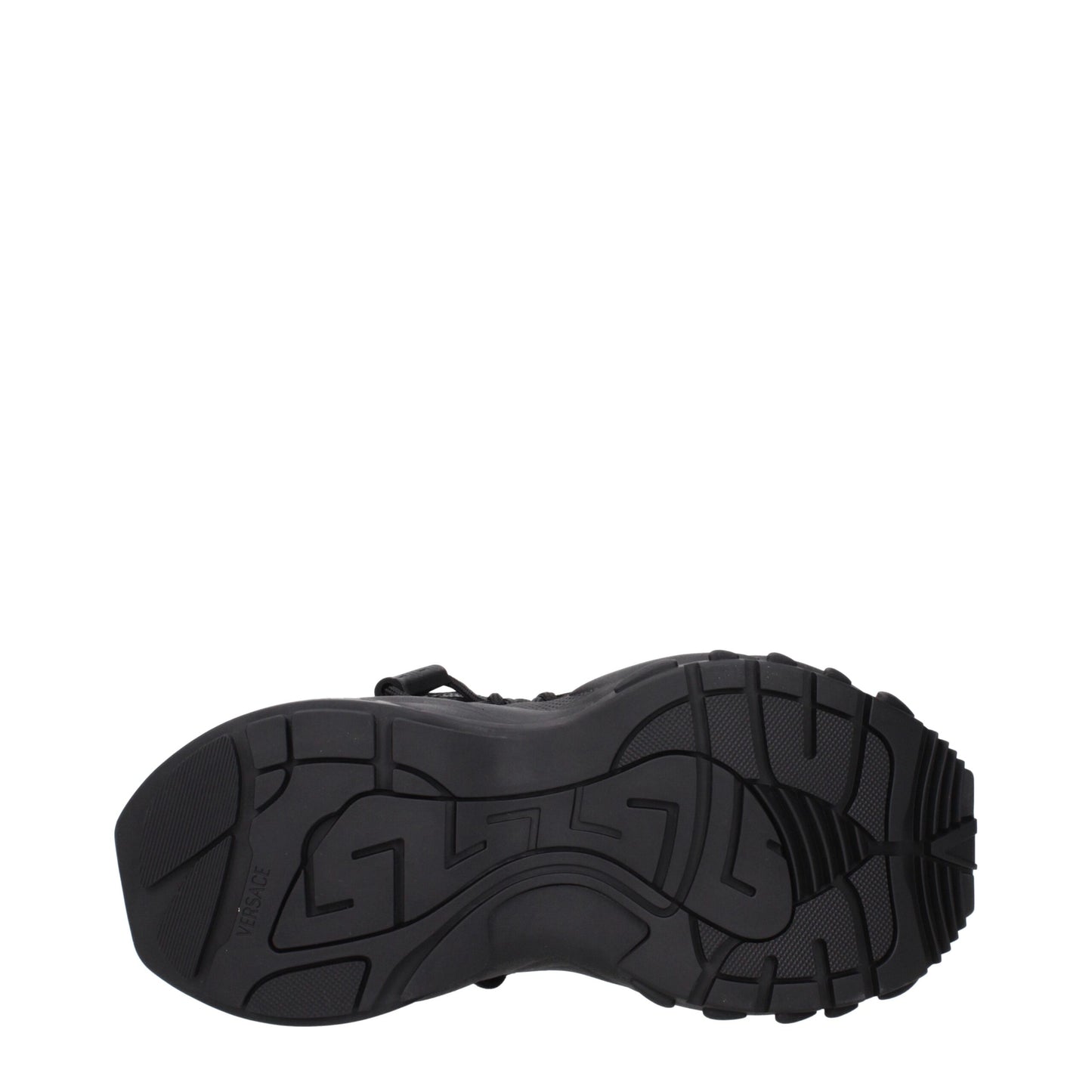 Black Leather Athletic Sneakers with Logo Details