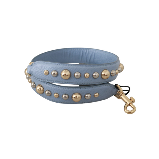 Blue Leather Handbag Accessory Shoulder Strap