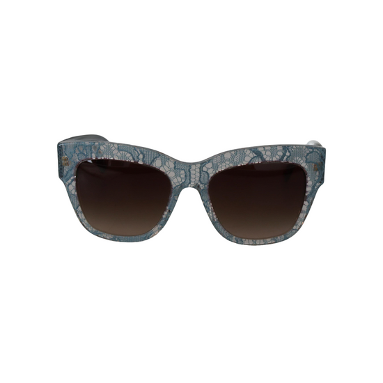 Blue Lace Acetate Crystal Butterfly DG4231 Sunglasses
