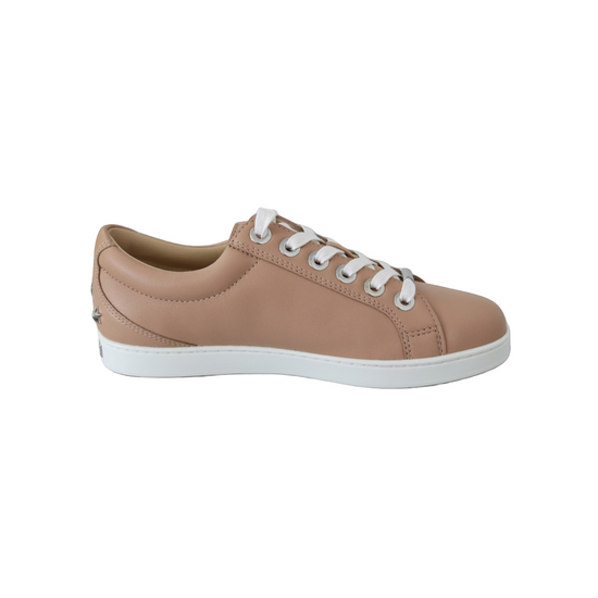 Powder Pink Nappa Leather Sneakers