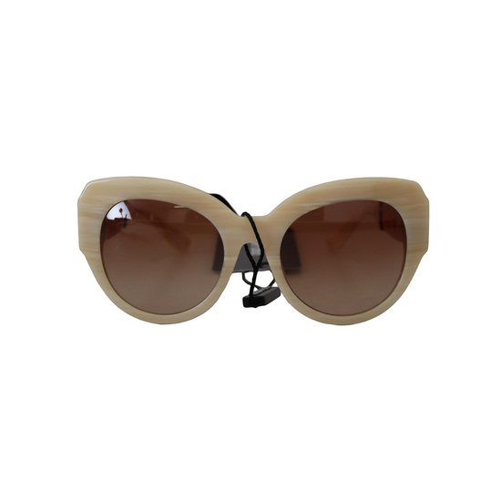 Beige Acetate Full Rim Brown Lense DG4294 Sunglasses