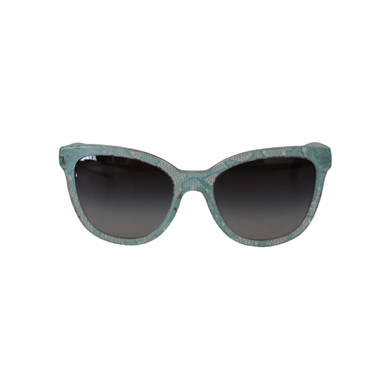 Blue Lace Acetate Crystal Round DG4190 Sunglasses