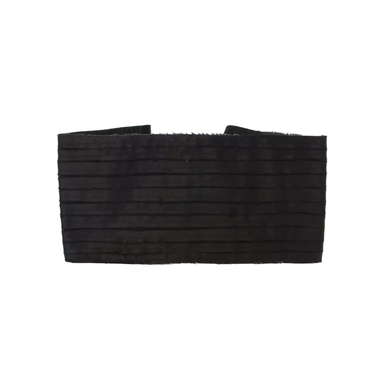 Black Silk Womens Waist Cummerbund