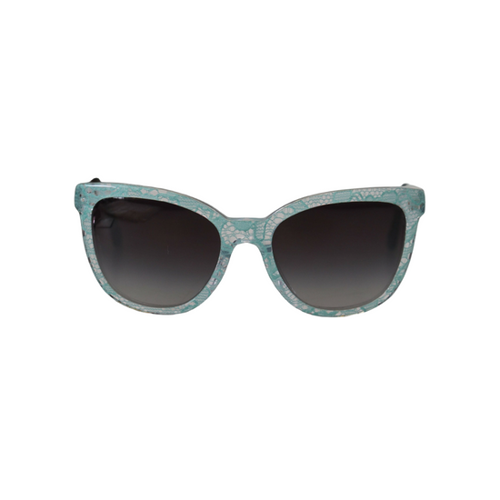 Blue DG4190 Lace Crystal Acetate Butterfly Sunglasses